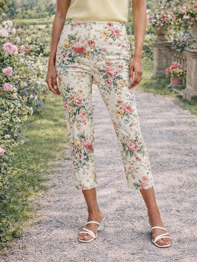 Women's Boho Pants Chinos Straight Vacation Fashion