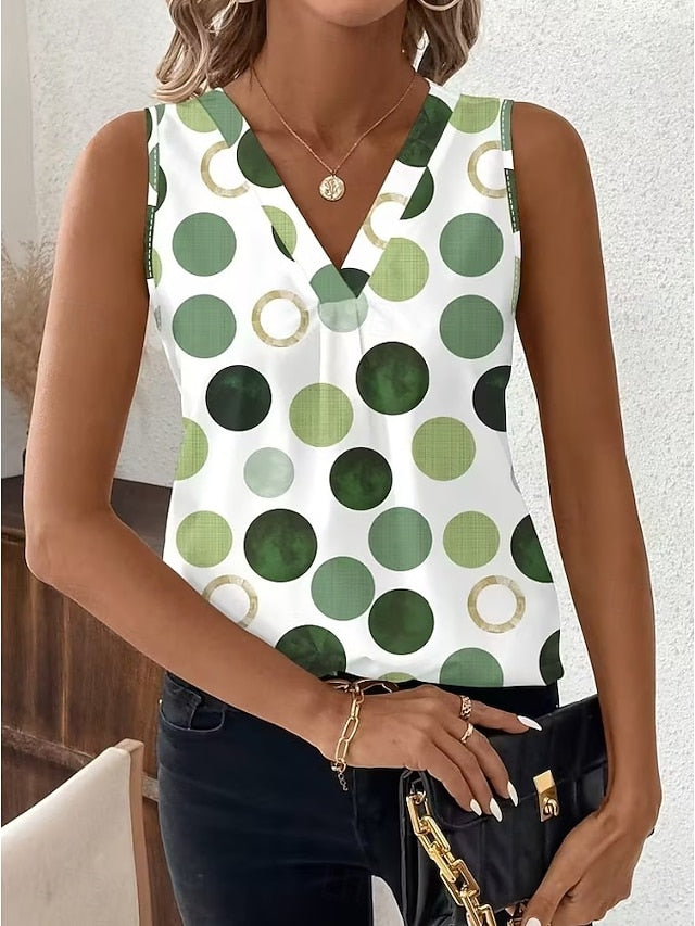 Women's Tank Top Graphic Geometric Abstract Elegant Vintage