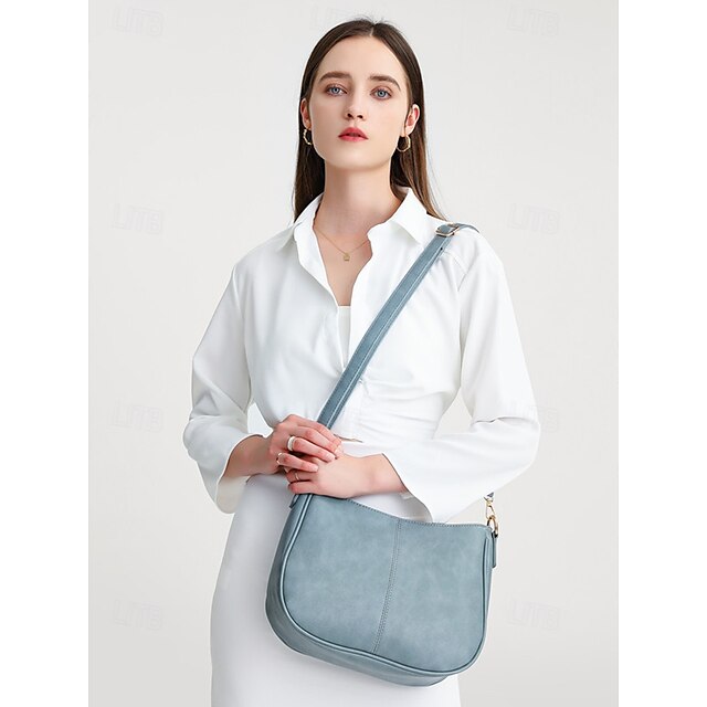 Chain Faux Shoulder with Leather Gold Brown Bag Women's