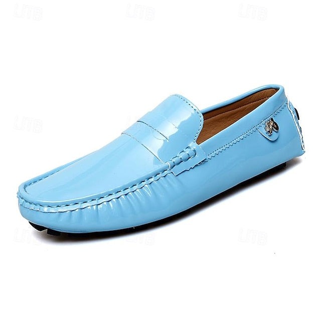 Slip-Ons Loafers Men's Driving Leather Penny PU