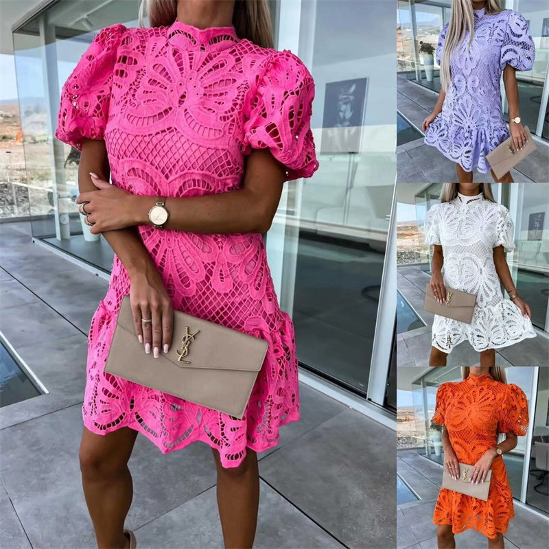 Women's Mini Dress Cotton Linen Dresses Casual Dress