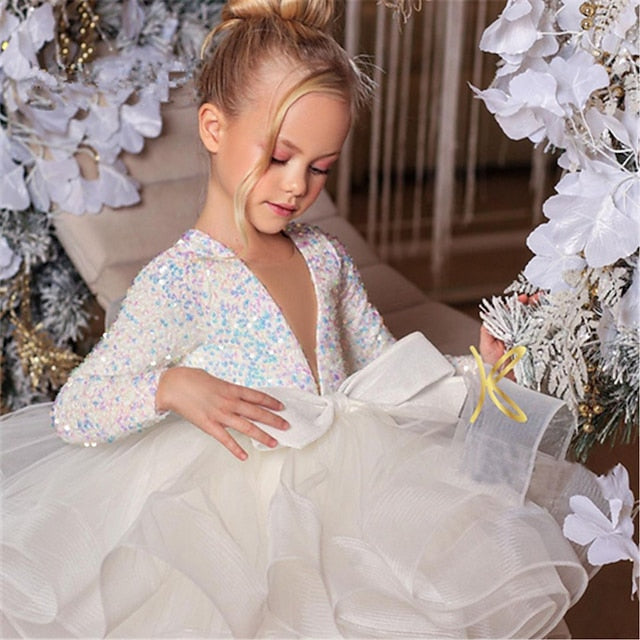 Girl Girls' First Communion Flower Dress