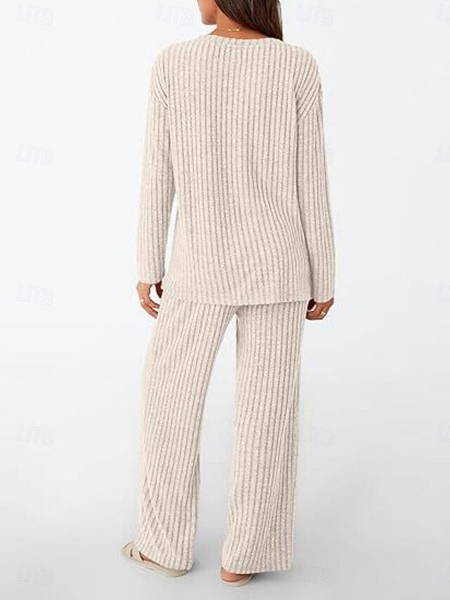 Women's Two Piece Sets Pants Sets Bolero Top Long Sleeve