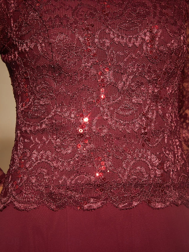 Women's Midi Dress Chiffon Dress A Line Dress Elegant