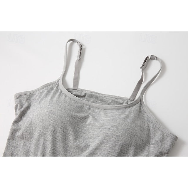 Multi Packs 3pcs Women's U Neck Sleeveless White+Black+Blue