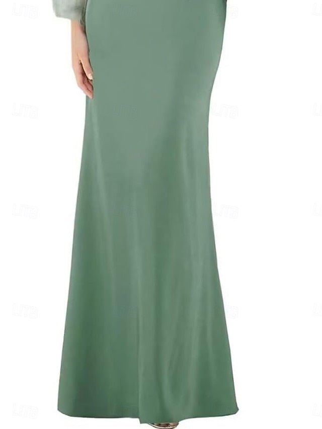 Bride Mother of Shoulder / Trumpet Mermaid Off Elegant Dress the