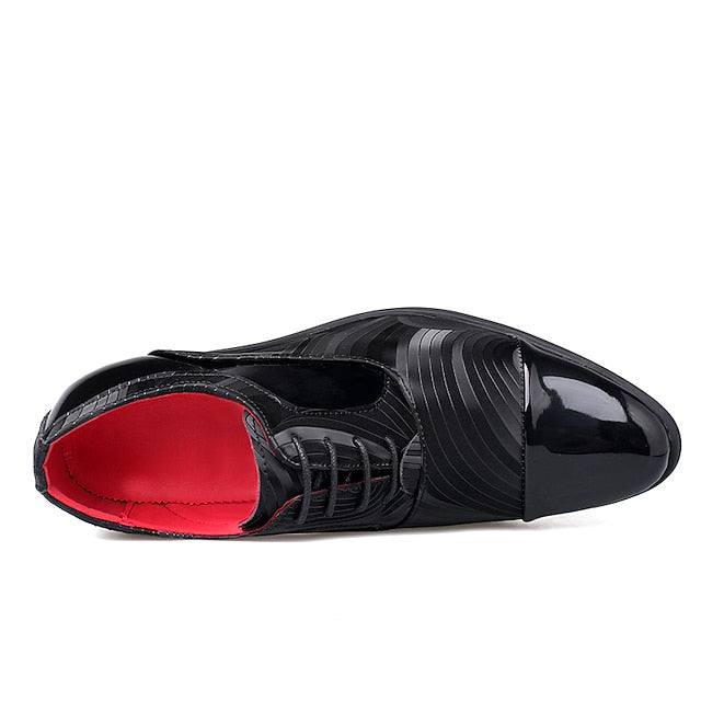 Formal Men's Shoes Stylish Leather – Patent Lace-Up