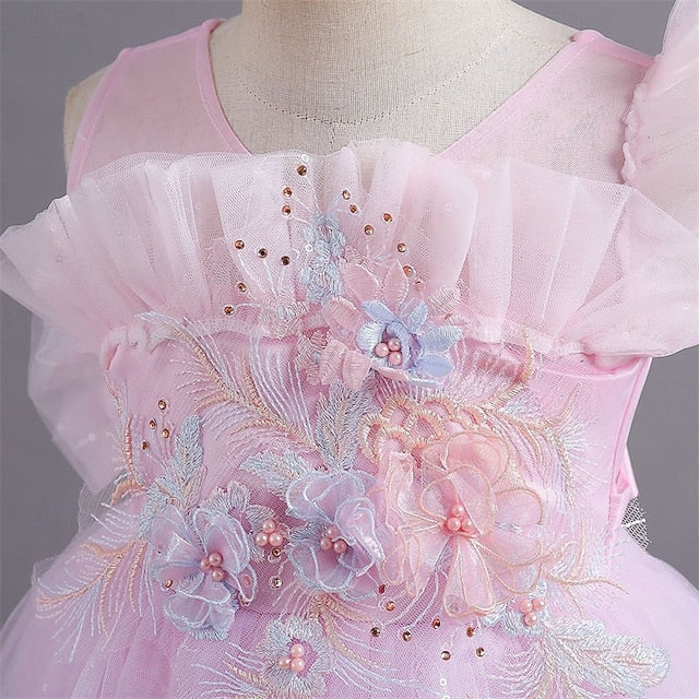 Kid's Flower Girls' Dress Princess Girl
