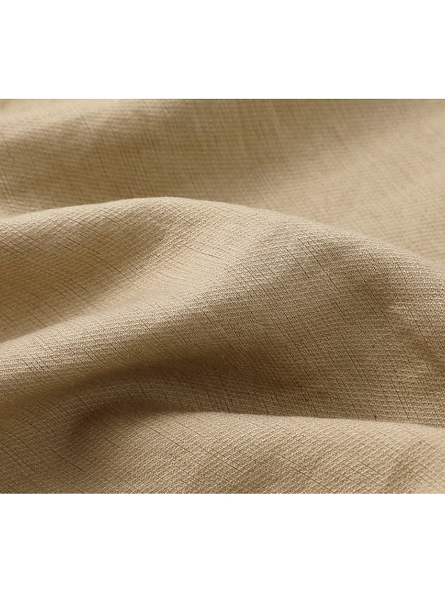 15% Linen Women's Pants Sets Linen Sets Basic Pure Color