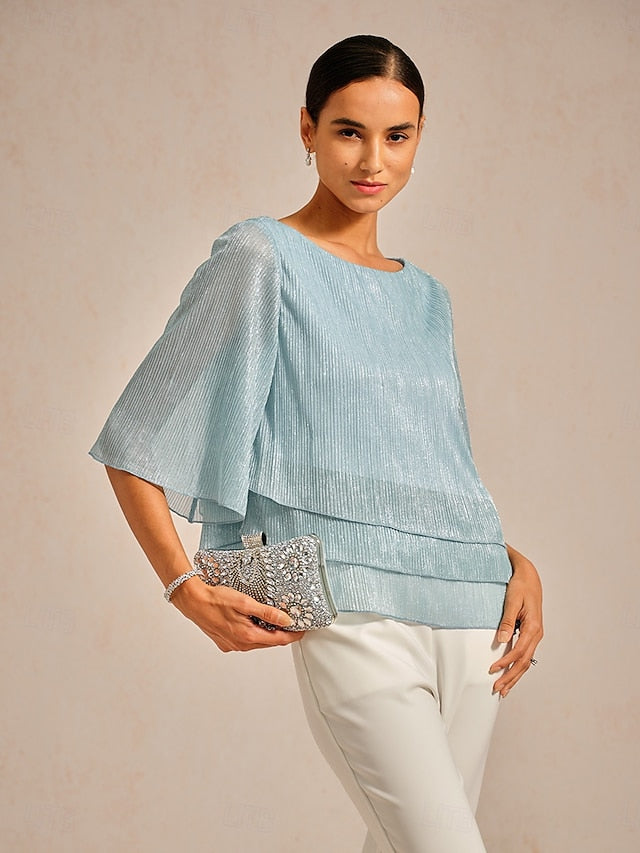Women's Blouse Dressy Tops Flowy Tops Chiffon Tops Sequins