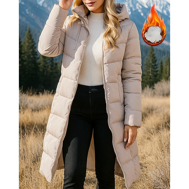 Women's Hiking Jacket Thermal Jacket Mid-length Puffer