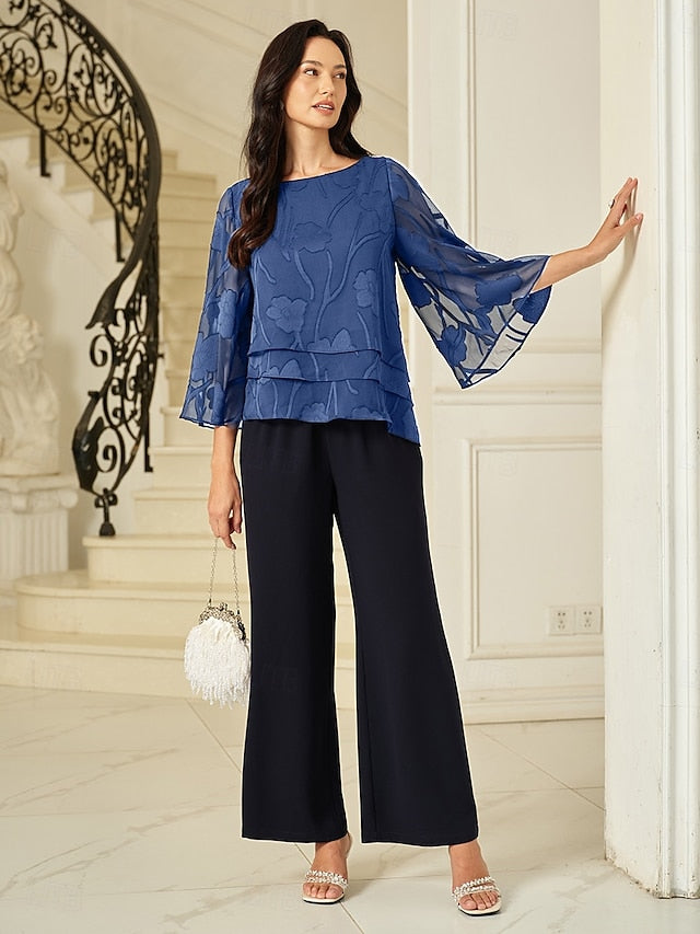 Women's Lace Shirt Blouse Dressy Tops Chiffon Tops