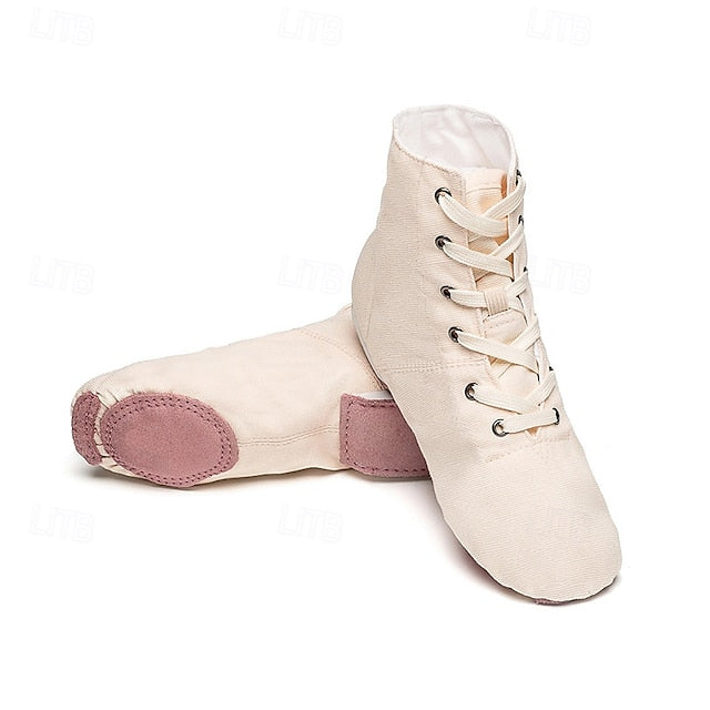 Women's Children's Soft Sole Dance Shoes, Lace-Up