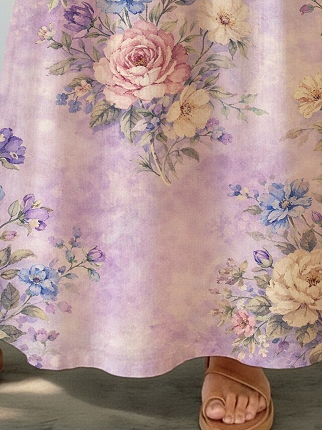 Women's Vacation Skirt Bohemia Vintage Fashion Casual Maxi