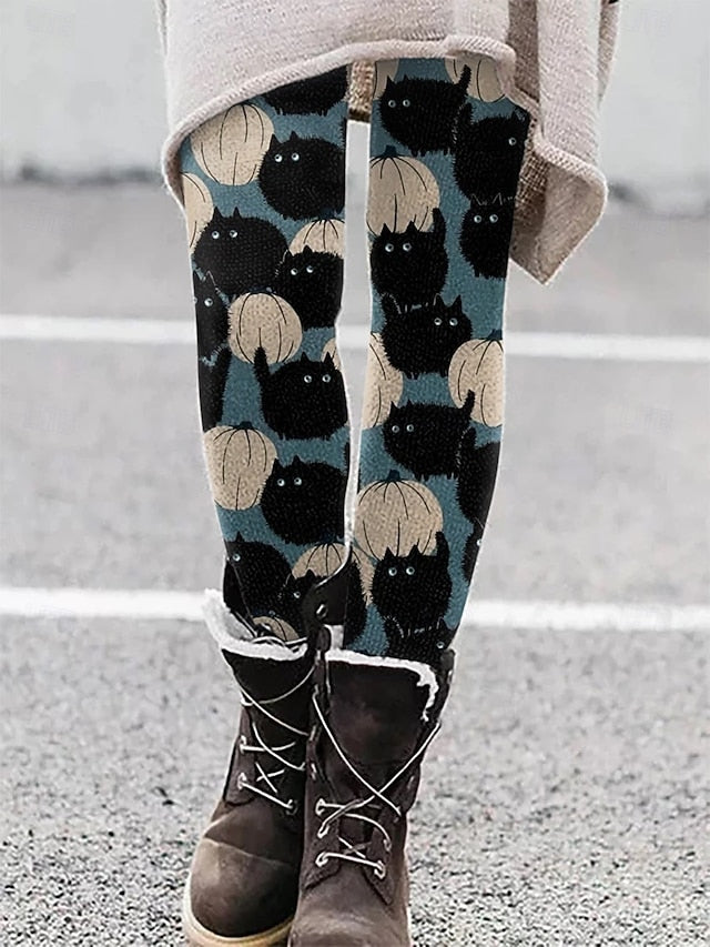Women's Leggings Vacation Vintage Ethnic Style Ankle-Length