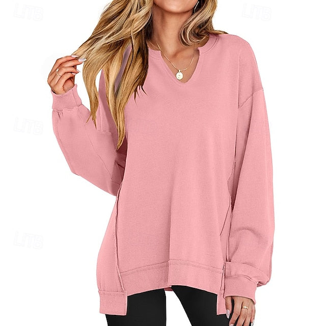 Women's Pullover Sweatshirt Casual Tops Long Sleeve Top