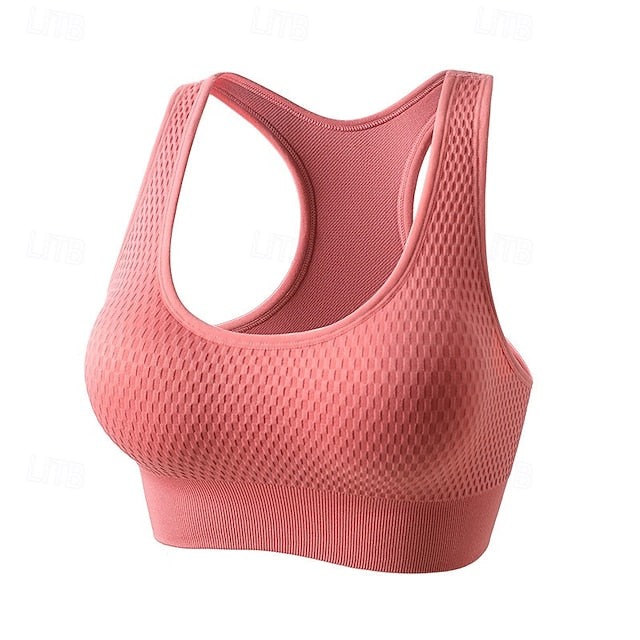 Women's High Support Sports Bra Running Bra Open Back Cross