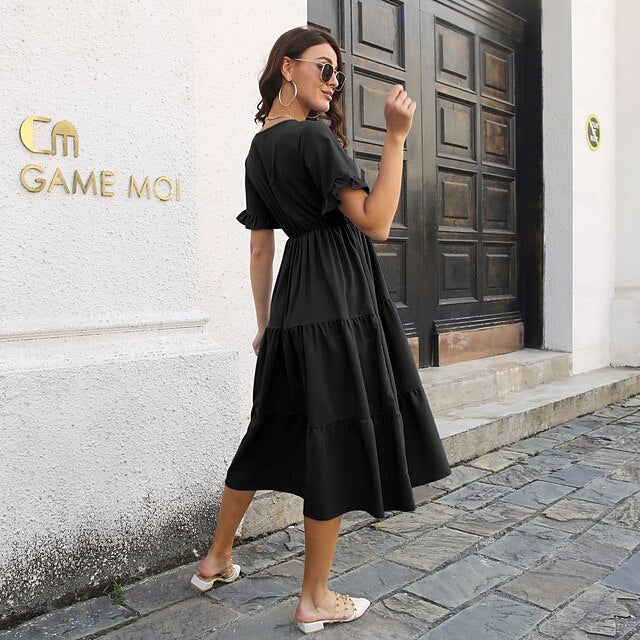 Valentine's Day Women's Normal Midi Dress Swing Dress