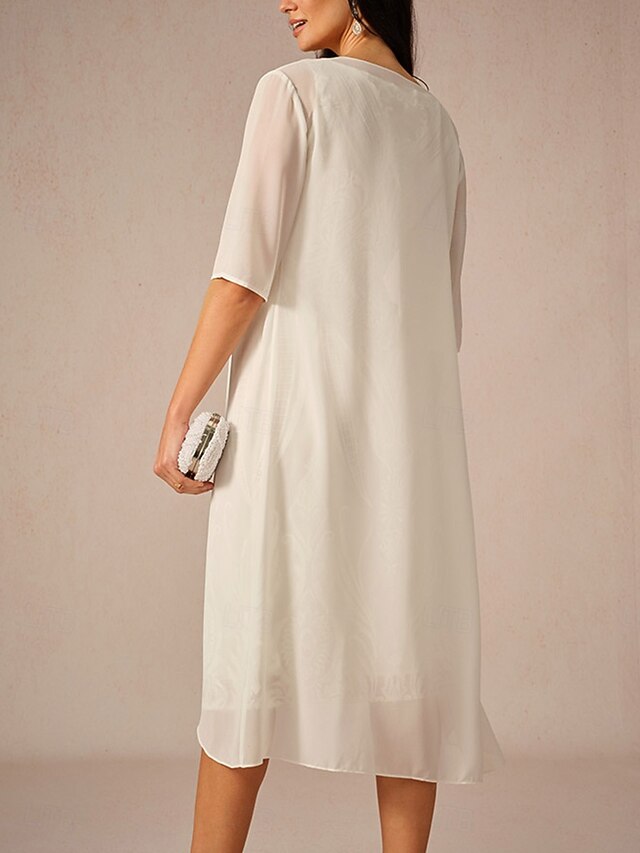 Women's Chiffon Tops Solid Color Elegant Stylish Half