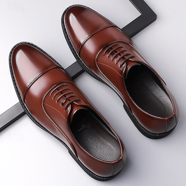 Shoes Design – Brown Classic Cap-Toe Oxford Men's