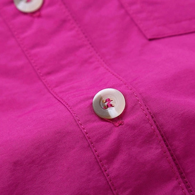 Women's Hiking Shirt Long Sleeve Turndown Top Outdoor