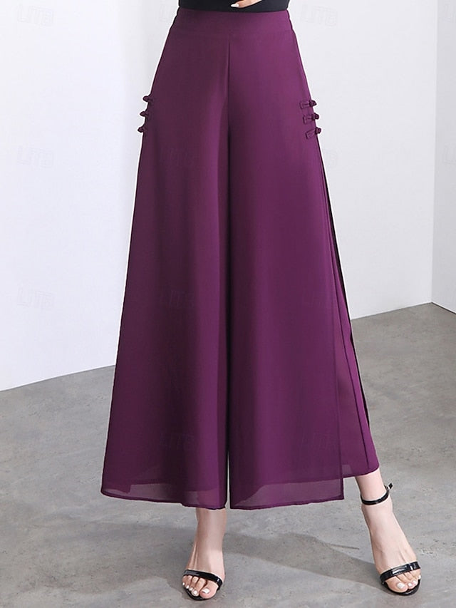Women's Culottes Wide Leg Chinos Fashion Streetwear Casual