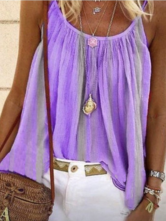 Women's Camisole Tank Top Camisole Summer Tops Yellow Pink