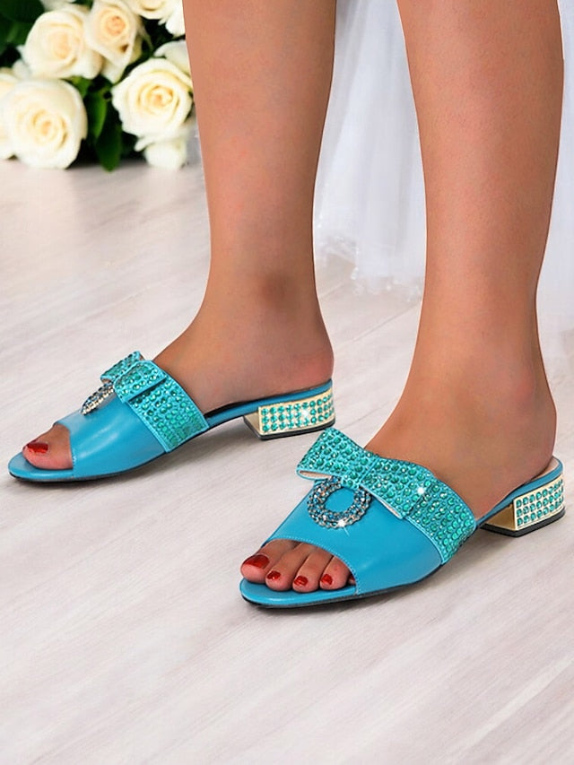 – with Clutch Sandals Gold Flat Rhinestone Bow Matching