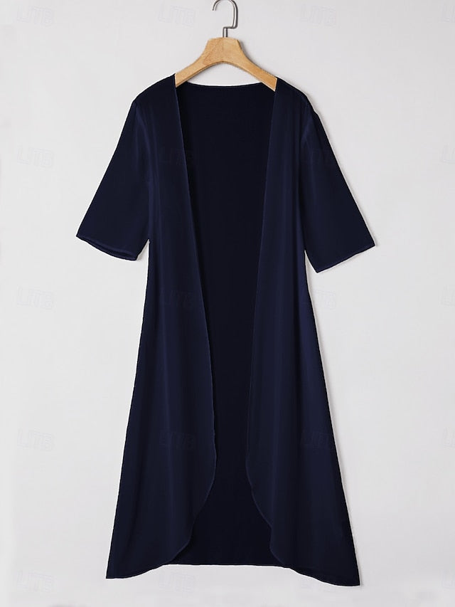 Women's Chiffon Tops Solid Color Elegant Stylish Half