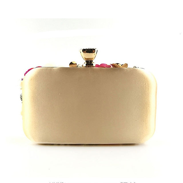 Clutch Flower Evening Women's – Floral Embellished 3D
