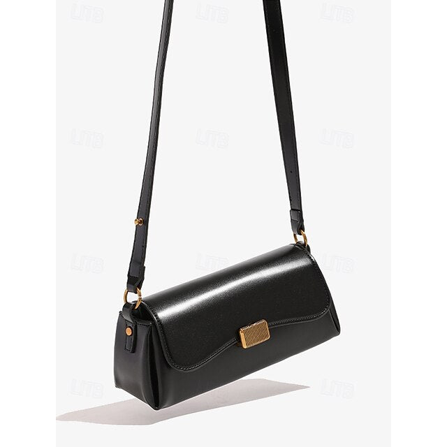 PU Office Tote Shopping Daily Leather Baguette Bag Women's