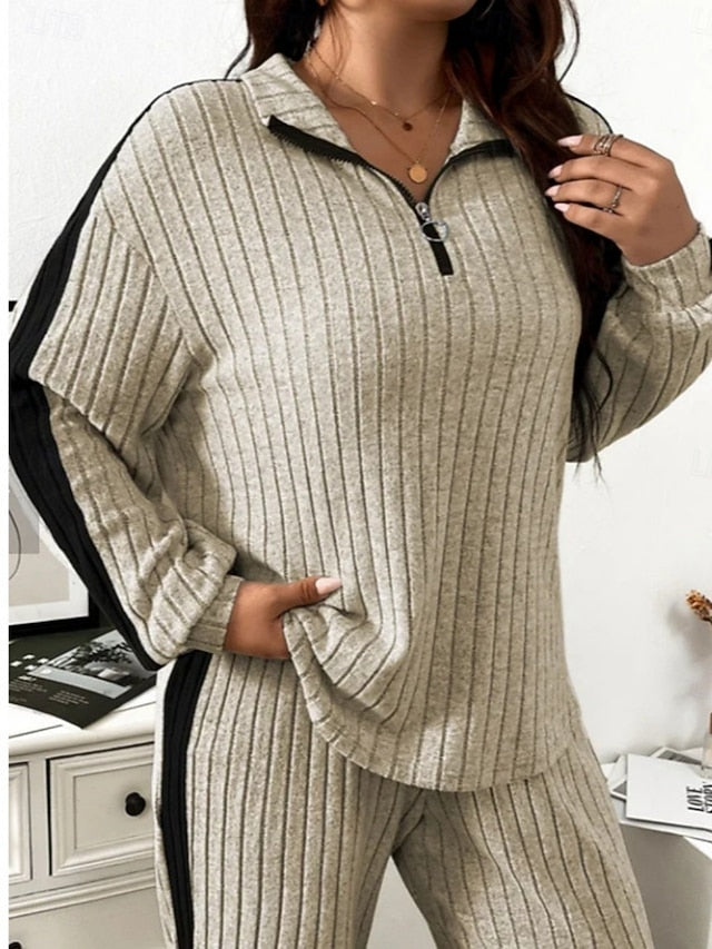 Women's Pants Sets Bolero Top Long Sleeve Shirt Collar