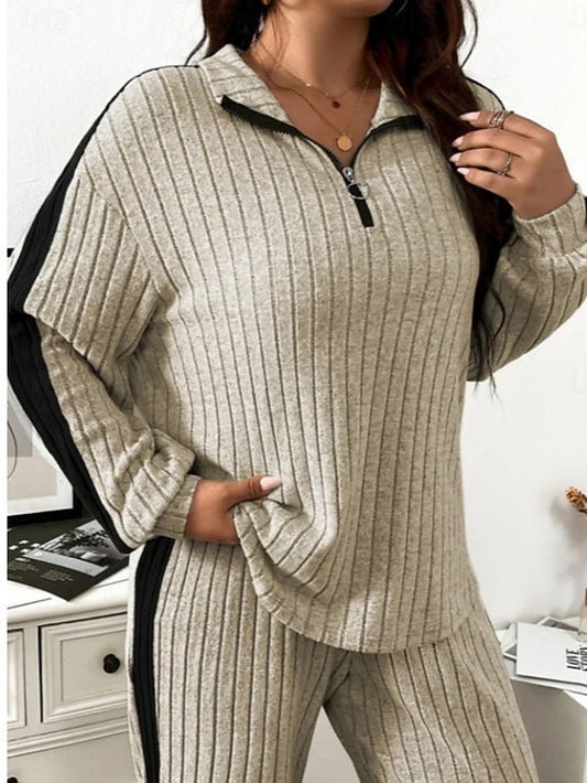 Women's Pants Sets Bolero Top Long Sleeve Shirt Collar