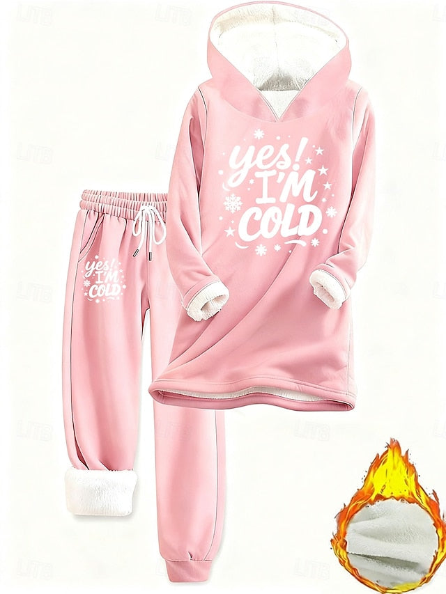 Women's Two Piece Sets Tracksuit Pants Sets Long Sleeve