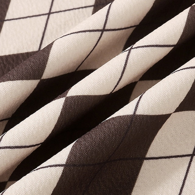 Dress Color Girls' Block Pieces 2 Kids Suits Set Long