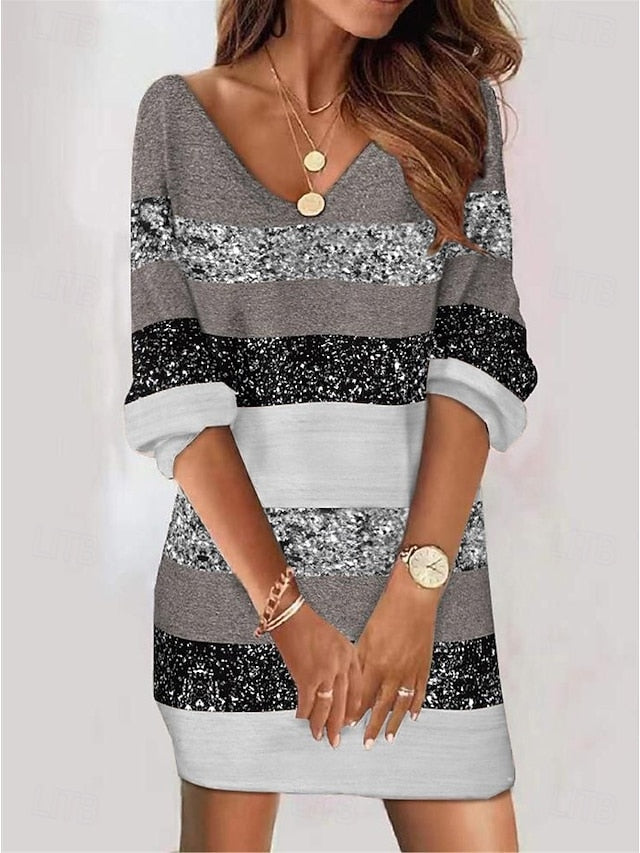 Women's Mini Dress Sheath Dress Shift Dress Party Casual