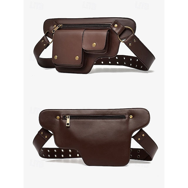 Bag Utility Women's with Vintage Belt Faux Leather