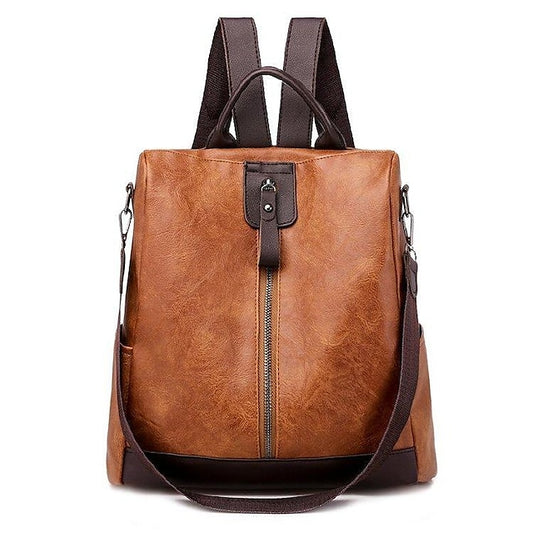 Backpack Women's Leather Commuter Daily Zipper PU