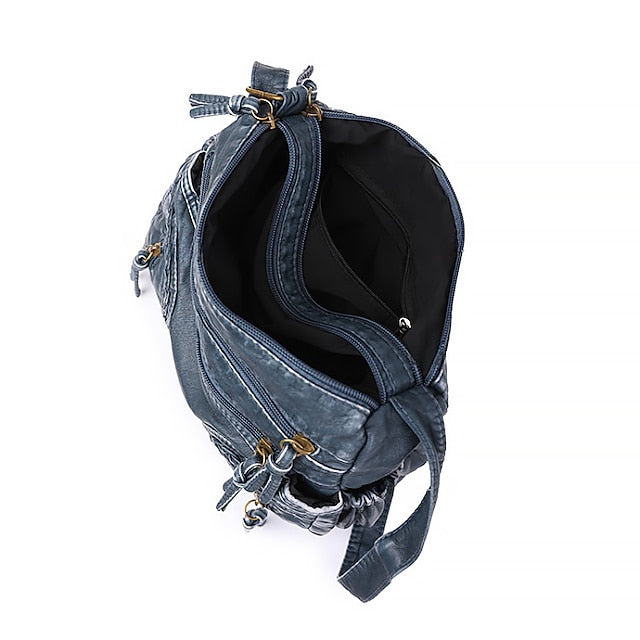 Brown Bag Women's Vintage Faux Boho Shoulder Leather –