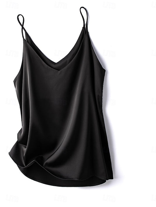 Women's Blouse Camisole Tank Top Backless Plain Stylish