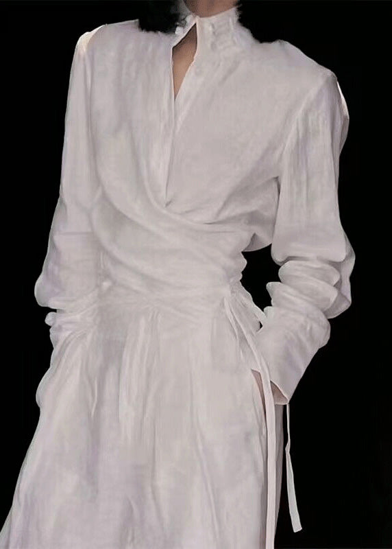 Lace Set Stand Two Up Piece Collar White Suit Linen Original