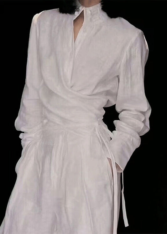 Lace Set Stand Two Up Piece Collar White Suit Linen Original