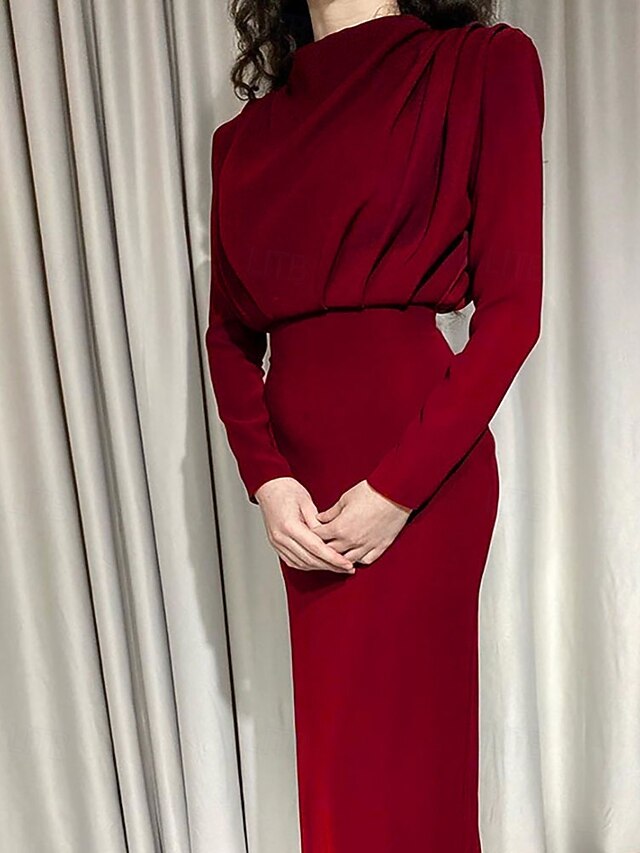 Women's Midi Dress Black Dress Elegant Fashion Modern Daily