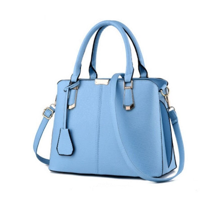 Leather Elegant Faux Handbag Green Women's Structured –