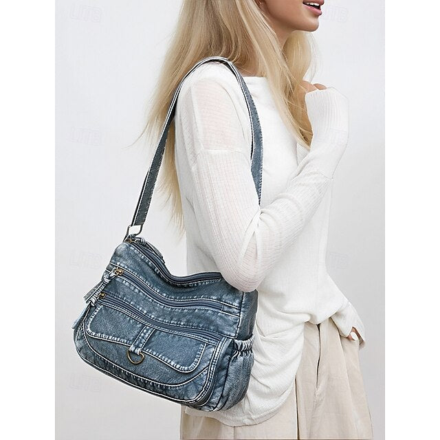 Crossbody Women's Vintage Faux Leather with Brown Bag