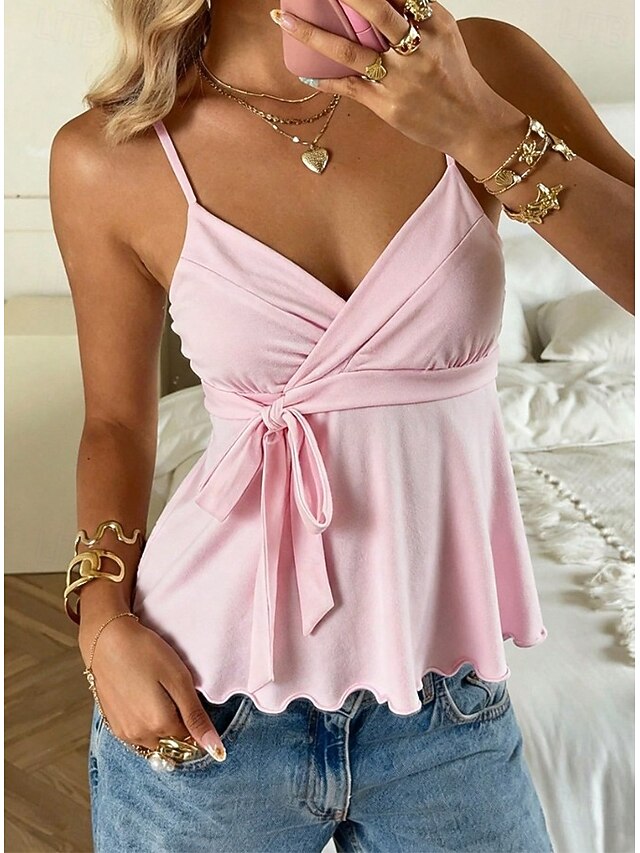 Women's Shirt Solid Color Plain Elegant Bohemia Active