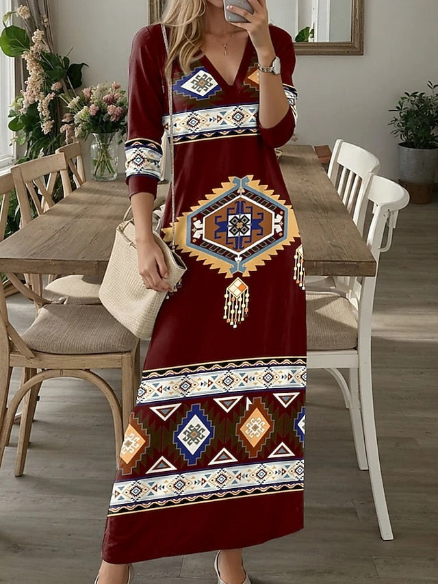 Women's Maxi Dress A Line Dress Casual Daily Loose Fit