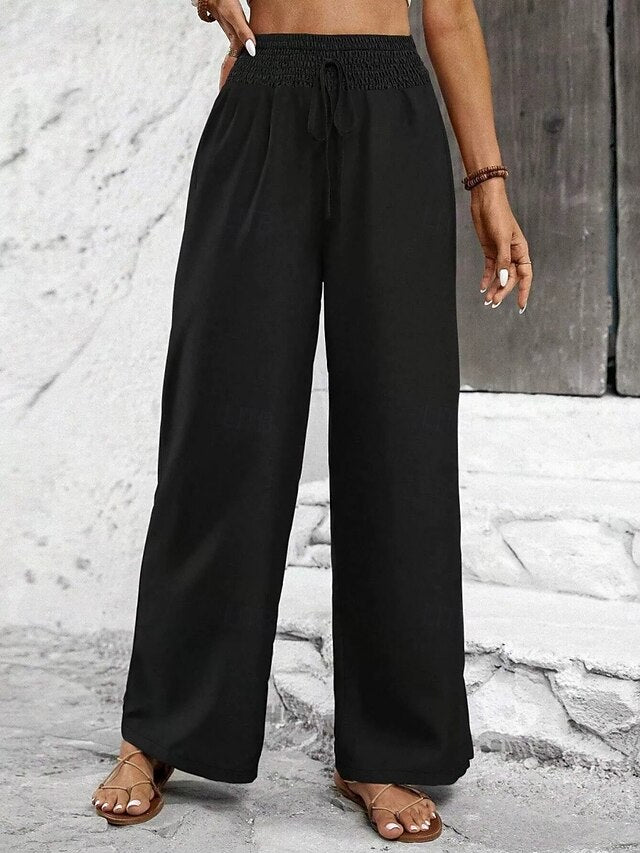 Women's Trousers Casual Pants Straight Vacation Fashion