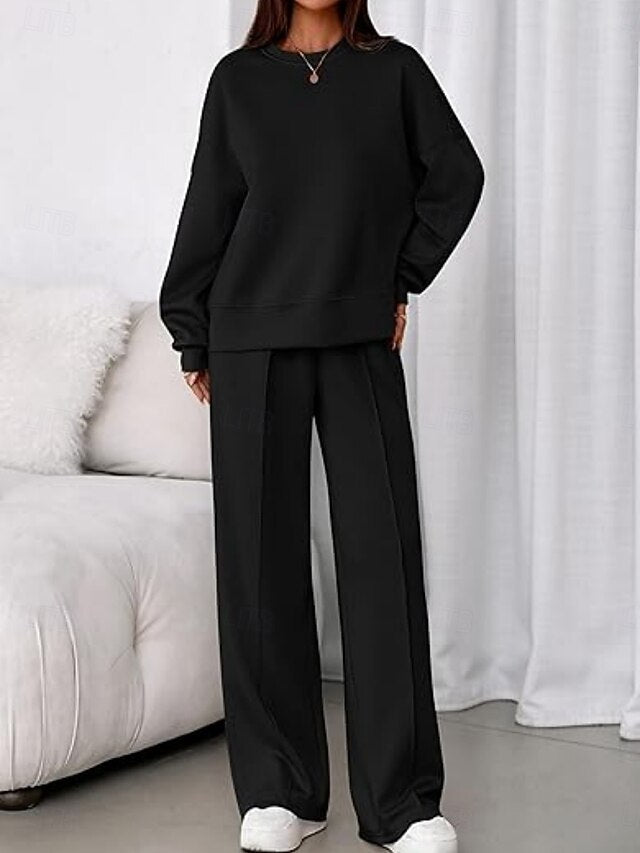 Women's Two Piece Sets Pants Sets Bolero Top Long Sleeve