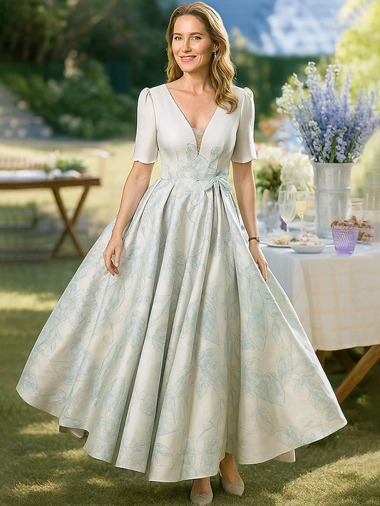 A-Line Floor Length Prom Dress Party Dress Cocktail Dress Mother